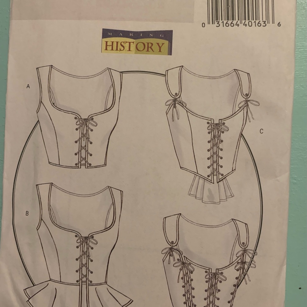 BUTTERICK PATTERNS B4669 Misses' Corset, Size AA (6-8-10-12)